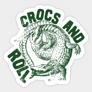 crocodile music puns Sticker